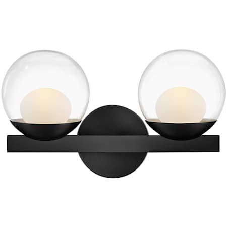 Hinkley Lighting Sunni 2 Light 15" Wide LED Vanity Light Black