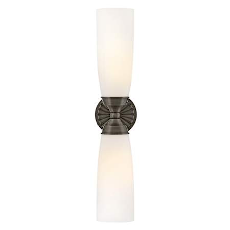 Hinkley Lighting Alexis 2 Light 24" Tall Wall Sconce Black Oxide