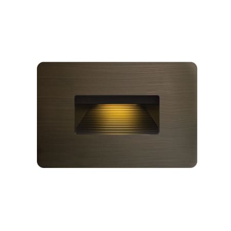 Hinkley Lighting Luna 3" Tall 120v 4w LED ADA Rectangle 2700K Indoor / Outdoor ADA Step Light Matte Bronze