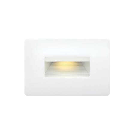 Hinkley Lighting Luna 3" Tall 120v 4w LED ADA Rectangle 2700K Indoor / Outdoor ADA Step Light Satin White