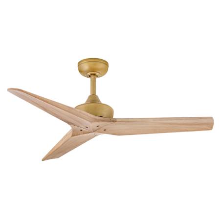 Hinkley Lighting Chisel 3 Blade Indoor Smart Ceiling Fan Heritage Brass