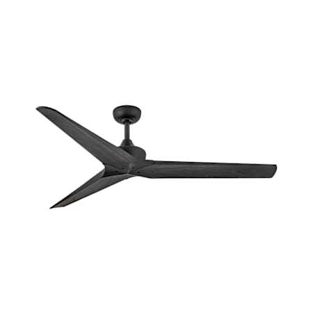 Hinkley Lighting Chisel 60" 3 Blade Indoor Smart Ceiling Fan Matte Black / Matte Black