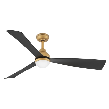 Hinkley Lighting Una 56" 3 Blade Indoor / Outdoor Smart LED Ceiling Fan Heritage Brass