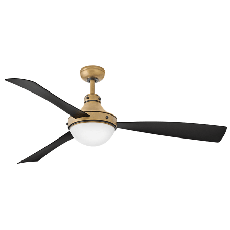 Hinkley Lighting Oliver 62" 3 Blade Indoor / Outdoor Smart LED Ceiling Fan with HIRO Control Heritage Brass