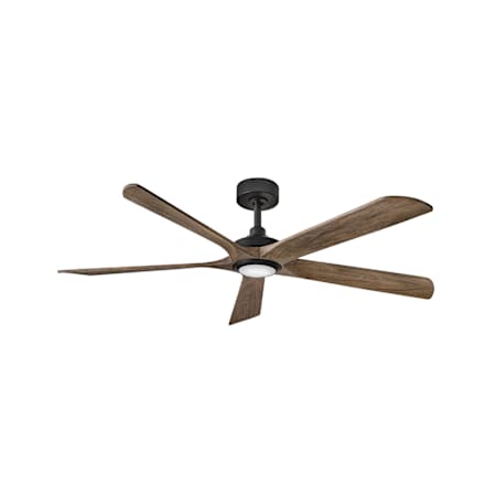 Hinkley Lighting Layton 58" 5 Blade Indoor Smart LED Ceiling Fan Matte Black / Driftwood