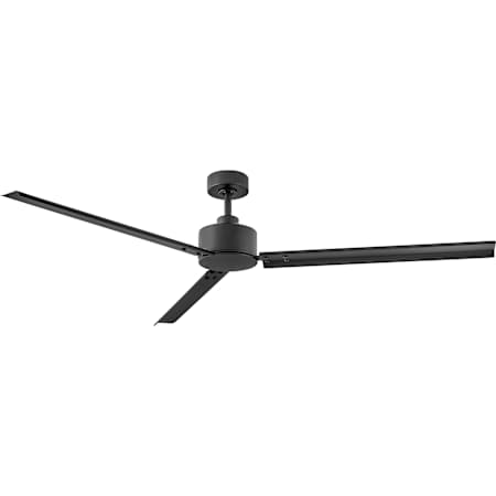 Hinkley Lighting Indy 72" 3 Blade Indoor / Outdoor Smart Ceiling Fan Matte Black