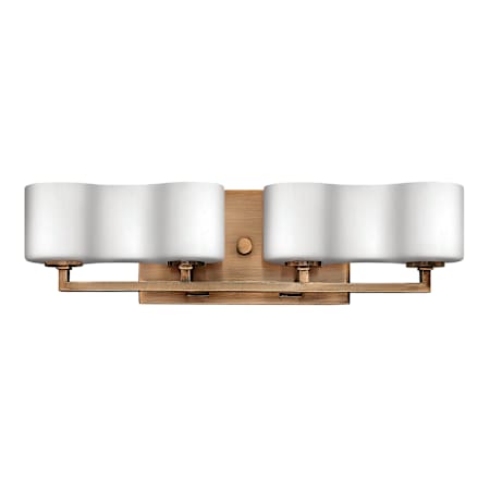 Hinkley Lighting Penley 4 Light 30" Wide Bathroom Vanity Light with Partly Etched Glass Shades Brushed Bronze