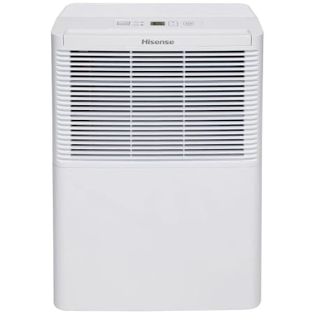 Hisense 14 Inch Wide 25 Pint Energy Star Rated Portable Dehumidifier White