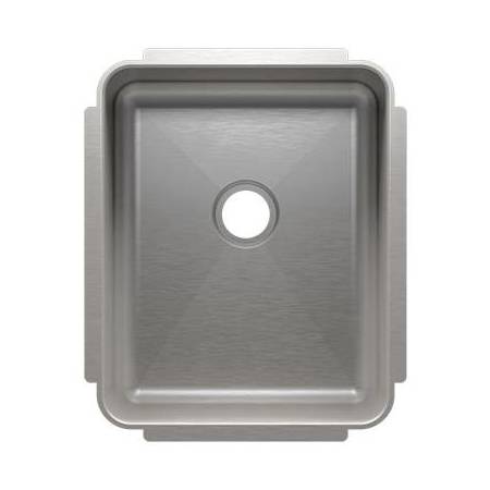 Home Refinements by Julien Classic 13-1/2" Undermount Single Basin Stainless Steel Bar Sink 2" Drain Connection Stainless Steel