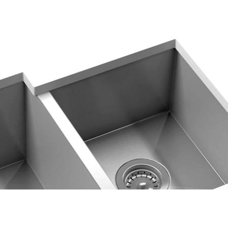 Home Refinements by Julien Urbanedge 32-1/2" x 19-1/2" Undermount Double Basin Stainless Steel Kitchen Sink Stainless Steel