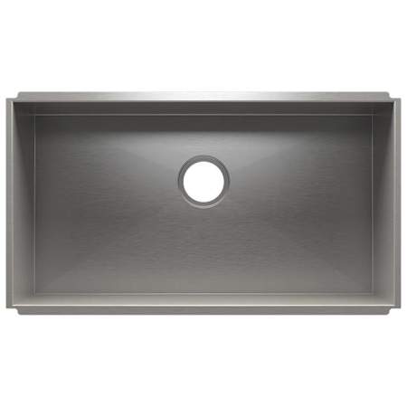 Home Refinements by Julien Urbanedge 34-1/2" x 17-1/2 x 8" Undermount Single Basin Stainless Steel Kitchen Sink Stainless Steel