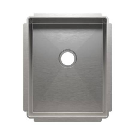 Home Refinements by Julien J7 13-1/2" Undermount Single Basin Stainless Steel Bar Sink 2" Drain Connection Stainless Steel
