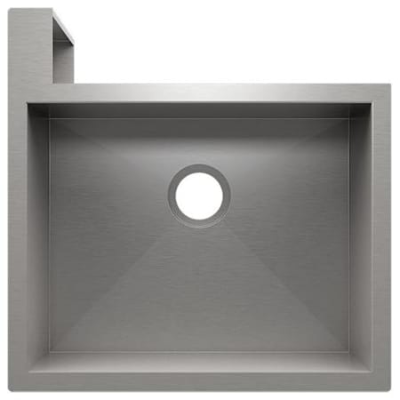 Home Refinements by Julien Social Corner 25-1/2" Undermount Single Basin Stainless Steel Kitchen Sink with Left Corner Apron Stainless Steel