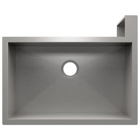 Home Refinements by Julien Social Corner 31-1/2" Undermount Single Basin Stainless Steel Kitchen Sink with Right Corner Apron Stainless Steel