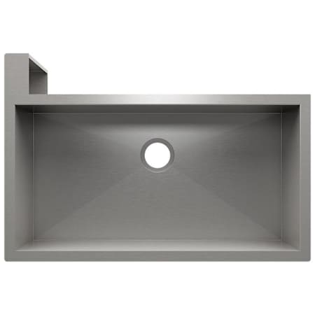 Home Refinements by Julien Social Corner 37-1/2" Undermount Single Basin Stainless Steel Kitchen Sink with Left Corner Apron Stainless Steel