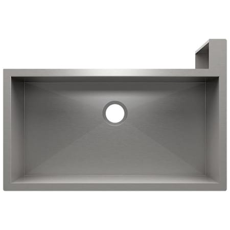 Home Refinements by Julien Social Corner 37-1/2" Undermount Single Basin Stainless Steel Kitchen Sink with Right Corner Apron Stainless Steel