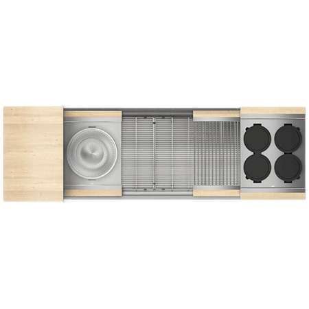 Home Refinements by Julien Smart Station 61-1/2" x 19-5/8" Undermount Single Basin Stainless Steel Kitchen Sink with Basin Rack, Colander, Cutting Board and Drain Board Stainless Steel