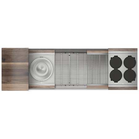 Home Refinements by Julien Smart Station 61-1/2" Undermount Single Basin Stainless Steel Kitchen Sink with Basin Rack, Colander, Cutting Board and Drain Board Stainless Steel