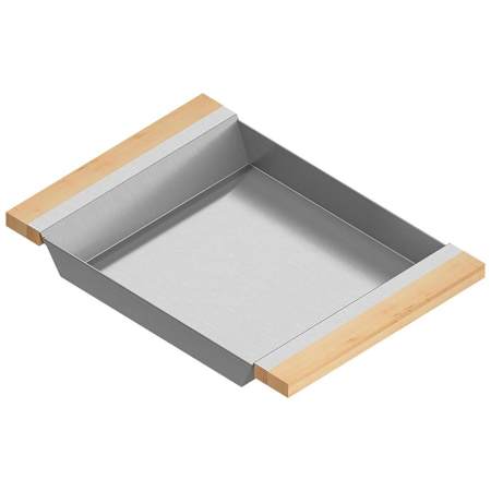 Home Refinements by Julien 17" x 12" Kitchen Sink Tray Stainless Steel / Maple