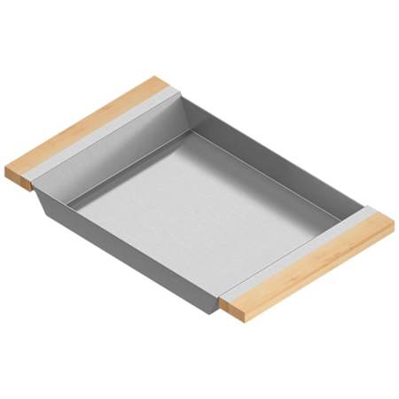 Home Refinements by Julien 19" x 12" Kitchen Sink Tray Stainless Steel / Maple