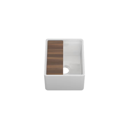 Home Refinements by Julien Fira 14-3/4" Farmhouse Single Basin Fireclay Bar Sink Fireclay