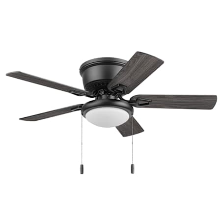 Honeywell Ceiling Fans Braystone 42" 5 Blade Indoor Flush Mount Ceiling Fan with LED Bulb Included Matte Black