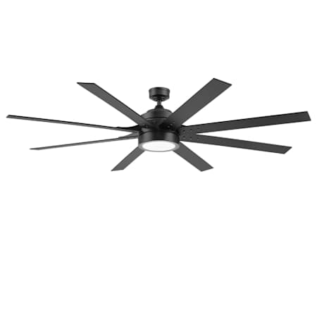 Honeywell Ceiling Fans Xerxes 70" 8 Blade Indoor / Outdoor LED Ceiling Fan with Remote Control Matte Black