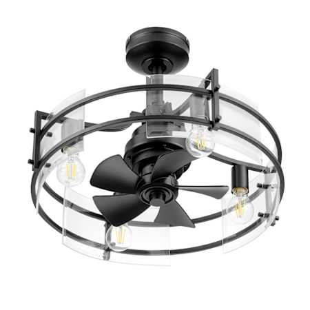 Honeywell Ceiling Fans Padfield 22" Wide LED Fandelier Black