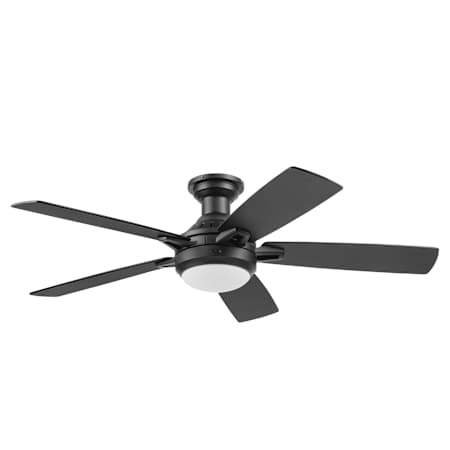 Honeywell Ceiling Fans Radstock 52" 5 Blade Indoor LED Ceiling Fan Black