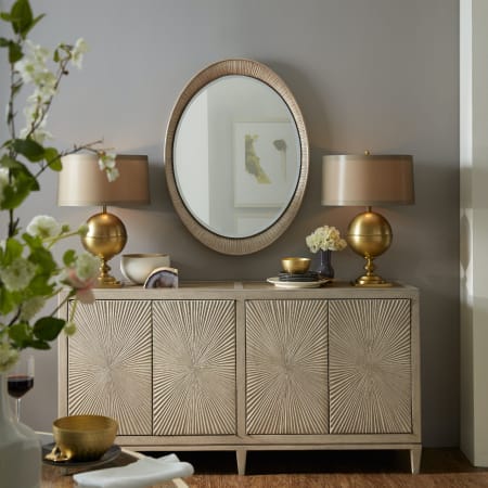 Hooker Furniture Elixir 71" Wide Contemporary Buffet Cabinet Sideboard Serene Gray Beige