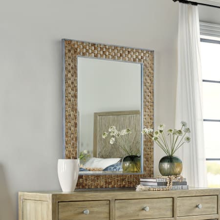 Hooker Furniture 36-3/4" W x 48" H Rectangular Framed Bathroom Mirror Driftwood