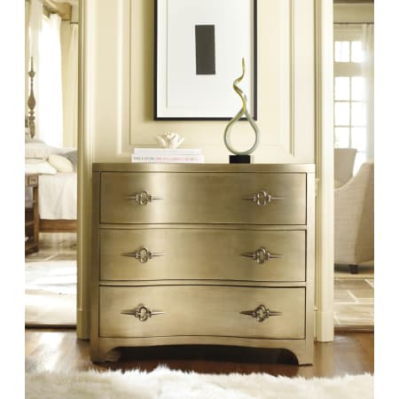 Hooker Furniture Sanctuary 38" Wide 3 Drawer Shaped Front Gold Dresser Antique Gold