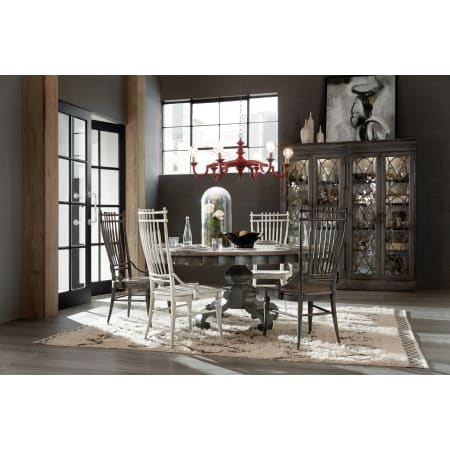 Hooker Furniture-1610-75310A-GRY-2PK-Lifestyle of Arabella Dining with Windsor Side Chairs