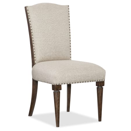 Hooker Furniture Roslyn County 20" Wide Farmhouse Style Side Dining Chair from the American Life Collection Beige / Dark Walnut