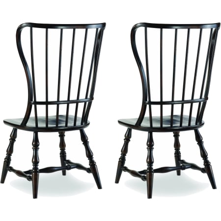 Hooker Furniture 43-1/4 Inch Tall Dining Chair from the Sanctuary Collection Rubbed Ebony