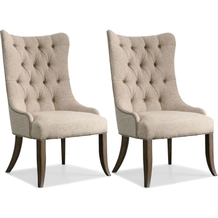 Hooker Furniture 45-1/2 Inch Tall Fabric Dining Chair from the Rhapsody Collection Rustic Walnut