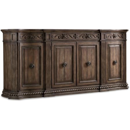 Hooker Furniture Rhapsody 96" Wide Hardwood Rustic Credenza Cabinet Rustic Walnut