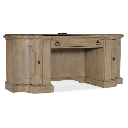 Hooker Furniture Corsica 72" Acacia Veneer 1 Drawer Computer Desk with Power Outlet Light Wood