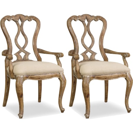 Hooker Furniture 41-1/2 Inch Tall Fabric Dining Chair from the Chatelet Collection Caramel Froth