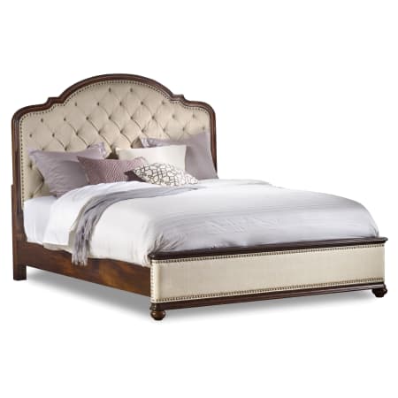 Hooker Furniture Leesburg 65-3/4 Inch Wide Panel Bed with Nailhead Trim Alabaster