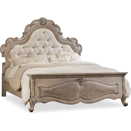 Hooker Furniture Queen Hardwood Panel Bed Frame from the Chatelet Collection Antique Linen