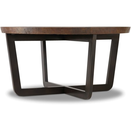 Hooker Furniture 35 Inch Diameter Aged Copper Coffee Table from the Parkcrest Collection Copper with Dark Metal