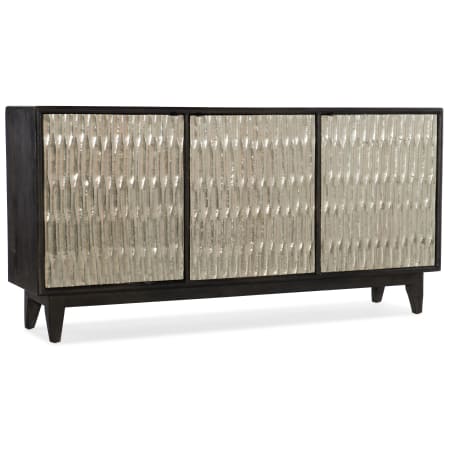 Hooker Furniture 69" Wide 3 Drawer Mango Wood Accent Cabinet from the Shimmer Collection Charcoal / German Silver