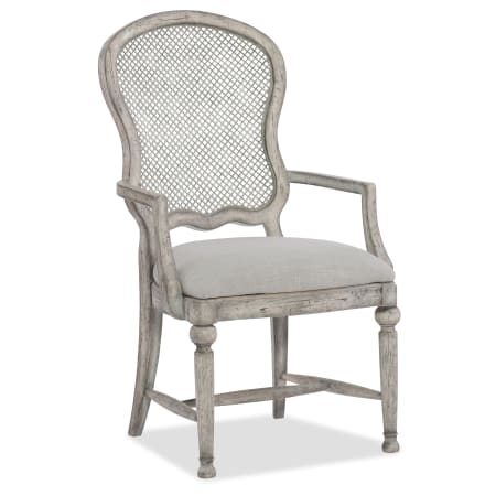 Hooker Furniture Boheme 25" Wide Arm Metal Back Dining Chair Mercantile White