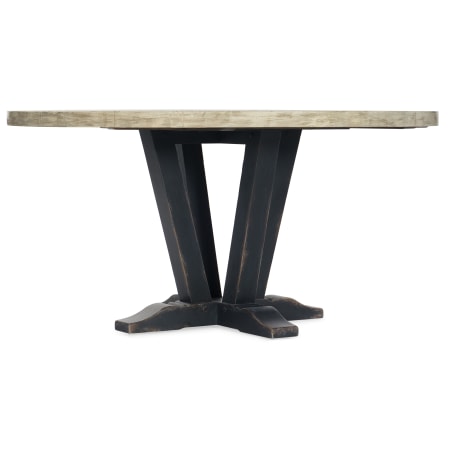 Hooker Furniture Ciao Bella 60" Round Bistro Style Dining Table Distressed Black / Flaked Cream