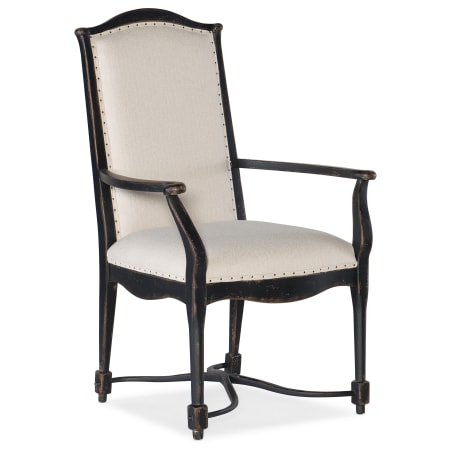Hooker Furniture Ciao Bella 26" Wide Arm Fabric Dining Chair Tuscan Cream / Black