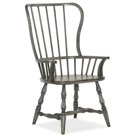 Hooker Furniture Ciao Bella 25" Wide Hardwood Arm Dining Chair Distressed Speckled Gray