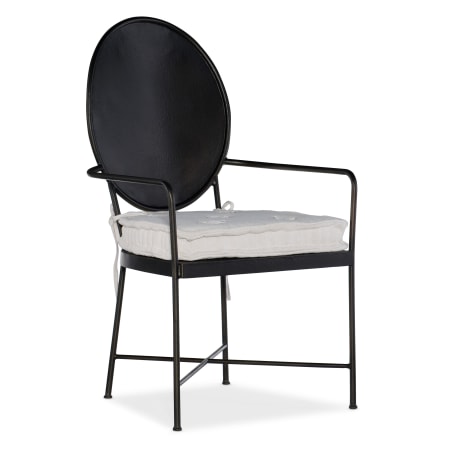 Hooker Furniture Ciao Bella 24" Wide Metal Dining Chair Aged Black Bronze / Tuscan Cream