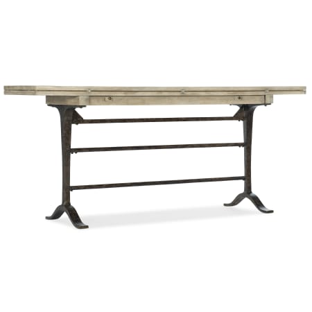 Hooker Furniture Ciao 72" Wide Poplar Top Metal Console Table Distressed Black / Flaked Cream