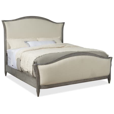 Hooker Furniture Ciao Bella California King Upholstered Bed with Nailhead Trim Tuscan Cream / Speckled Gray